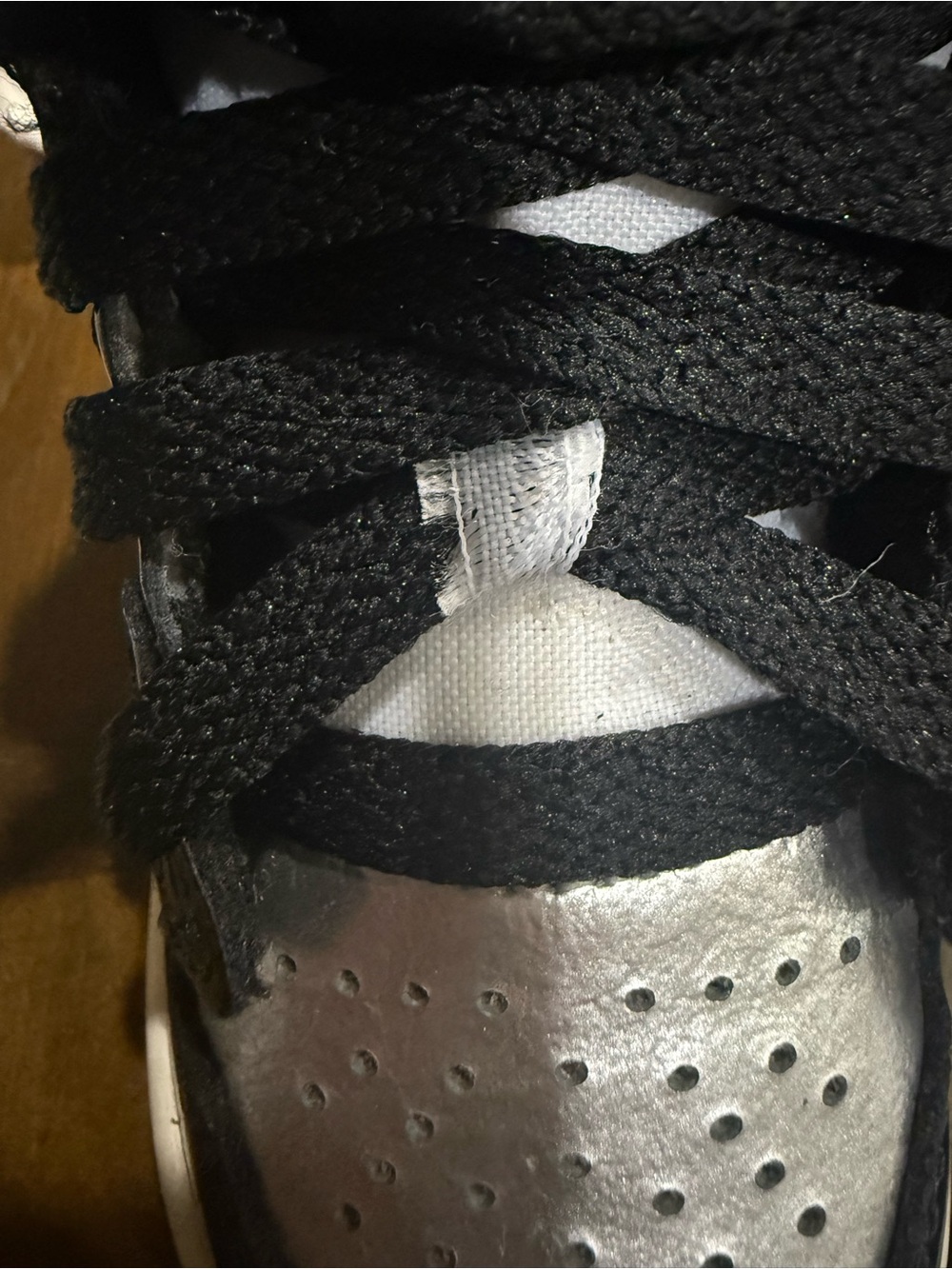 Nike Toddler High-Top Jordans Sneakers in Black & Silver - Picture 6 of 11